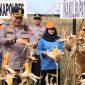 Dukung Ketahanan Pangan Nasional, Polres Sumenep Gelar Panen Raya Jagung Serentak